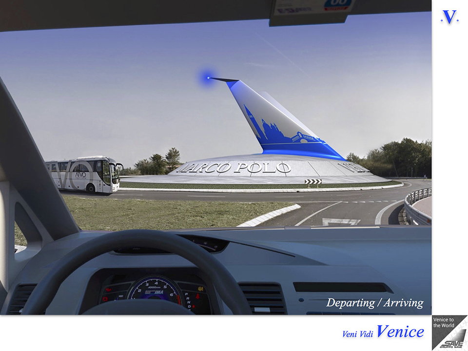 Venice Airport Entrance Roundabout